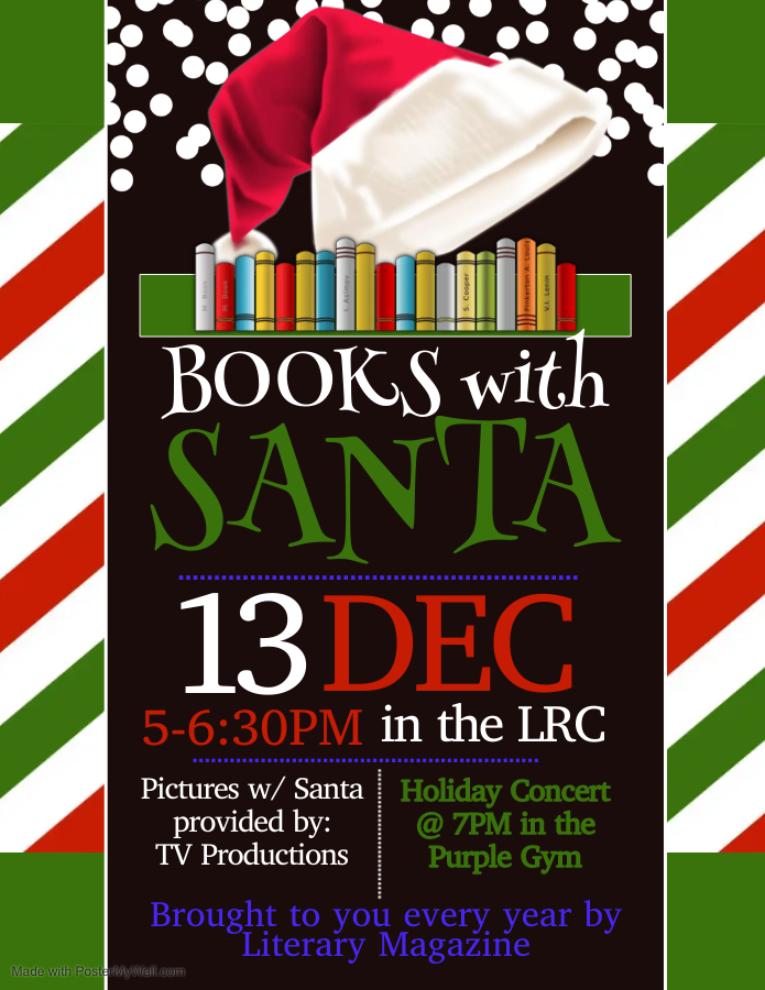 Books with Santa flyer