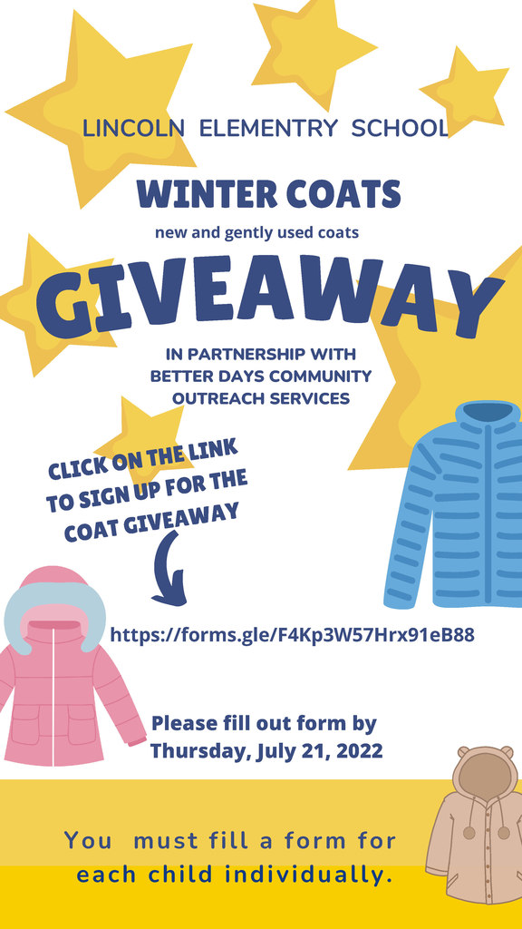 Coat Giveaway Flyer